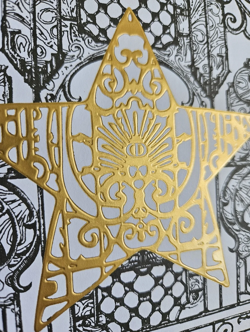 NEW Dior White & Gold Embossed Decorative Notebook
